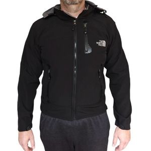 THE NORTH FACE Summit Series fleece lined athletic black hooded jacket Size L